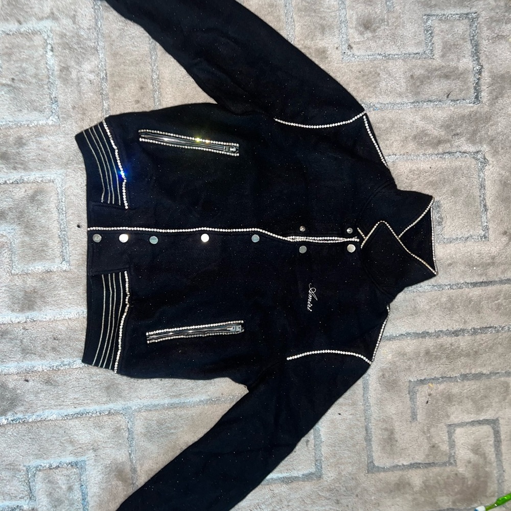 Black Jacket with White Trim - Amiri
